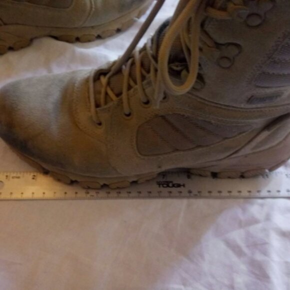 MAGNUM ELITE STORM ZIP MILITARY LEATHER LACE UP sz9 DESERT COMBAT BOOTS NM 00513 main image 4
